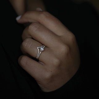 0.50 CT Round Solitaire CVD E/VS1 Diamond Engagement Ring - violetjewels