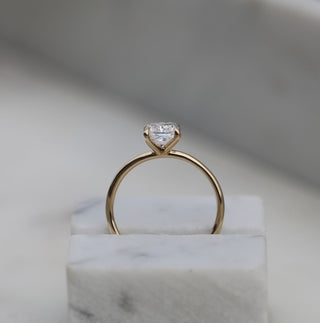 1.53 CT Radiant Solitaire CVD E/VVS2 Diamond Engagement Ring - violetjewels