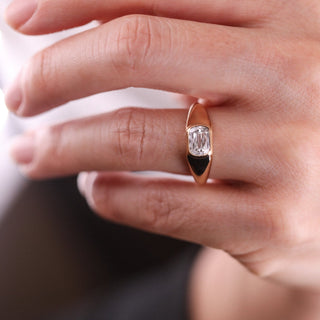 1.0 CT Cushion/Scissor F/VS1  Lab Grown Diamond Unique Engagement ring