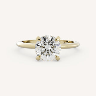 1.50 CT - 3.50 CT Round Solitaire Engagement Ring
