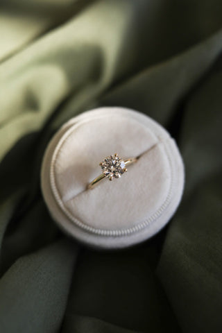 1.50 CT - 3.50 CT Round Solitaire Engagement Ring