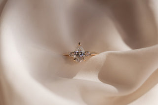 1.25 CT - 3.50 CT Pear Three Stone Engagement Ring