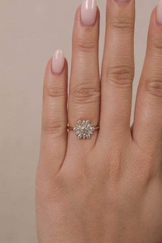 0.10 CT Round Vintage Engagement Ring