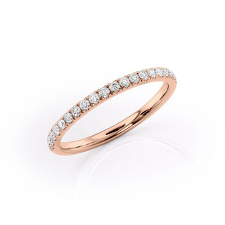 Round diamond half eternity wedding band – timeless elegance with continuous sparkle