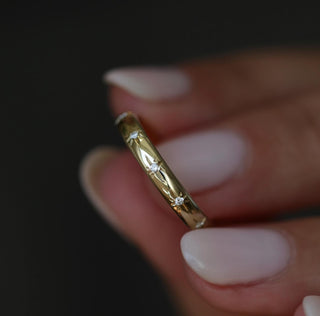 0.10 CT Round Flush Setting CVD EF/VS Diamond Wedding Band - Specially reserved for kariann