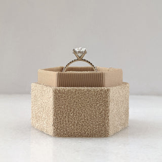 Oval Diamond Pave Engagement Ring – Elegant Sparkle and Classic Design