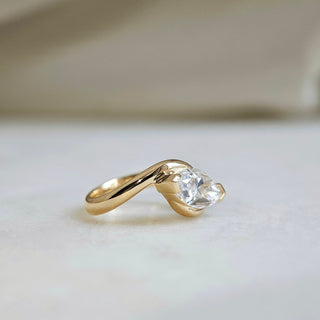 2.0 CT  Marquise Cut Unique Solitaire Moissanite Engagement Ring