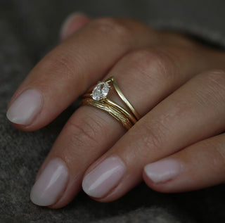 0.91 CT Oval Solitaire CVD E/VVS2 Diamond Engagement Ring - violetjewels