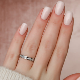 Twig wedding band with round diamonds – elegant, organic design inspired by nature