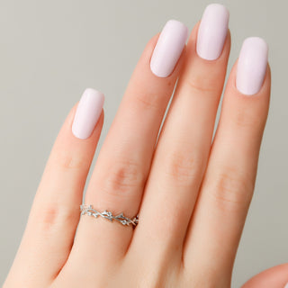 Round diamond twig wedding band – delicate nature-inspired design with organic charm