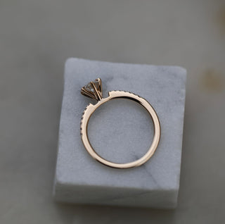 0.50 CT Round Solitaire CVD E/VS1 Diamond Engagement Ring - violetjewels