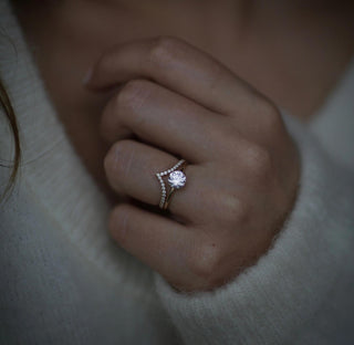 1.02 CT Round Solitaire CVD E/VS1 Diamond Engagement Ring - violetjewels