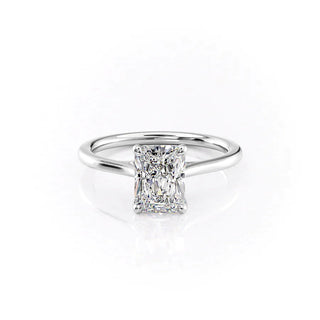 1.0 CT Radiant E/VS1 CVD Diamond Solitaire Engagement Ring - violetjewels