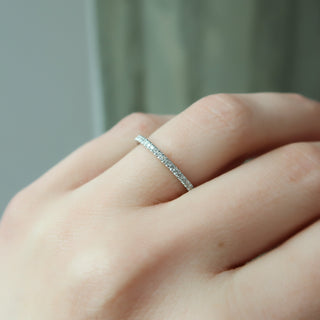 Round diamond half eternity wedding band – timeless elegance with continuous sparkle