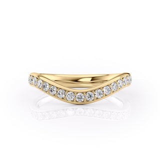 Round diamond pavé wedding band – timeless elegance with continuous sparkle