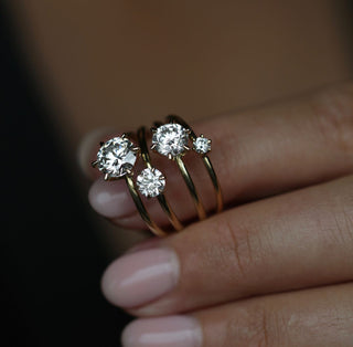 0.50 CT Round Solitaire CVD G/VVS2 Diamond Engagement Ring - violetjewels