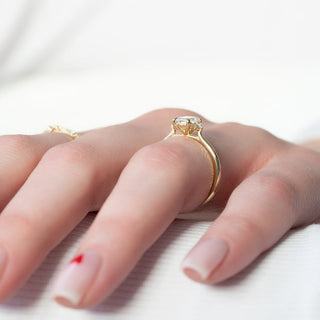 1.50 CT-3.50 CT Emerald  Lab Grown Diamond Cluster Engagement Ring