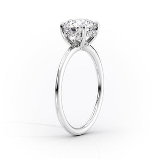 1.50 CT Round E/VS1 CVD Diamond Hidden Halo Engagement Ring - violetjewels