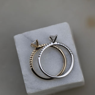 0.60 CT Emerald Solitaire CVD E/VVS2 Diamond Engagement Ring - violetjewels