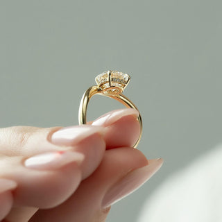 1.50-3.50 CT Round  Lab Grown Diamond Unique Engagement Ring