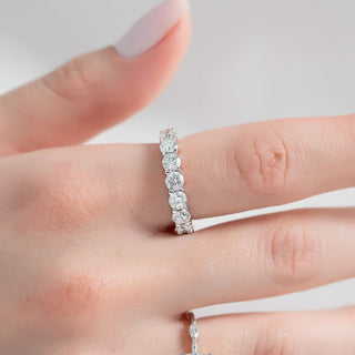 3.50 TCW Round Diamond Full Eternity Wedding Band
