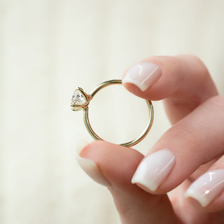 1.50-3.50 CT Pear  Lab Grown Diamond Solitaire Engagement Ring