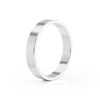 Plain wedding band with sleek polished finish – classic and minimalist design