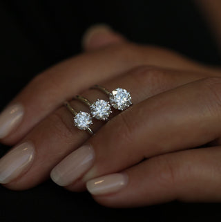 0.50 CT Round Solitaire CVD G/VVS2Diamond Engagement Ring - violetjewels