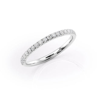 Round diamond half eternity wedding band – timeless elegance with continuous sparkle