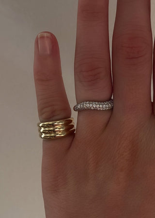 0.50 TCW Round Diamond Unique Wedding Band