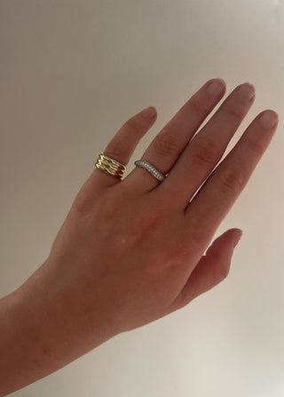 0.50 TCW Round Diamond Unique Wedding Band