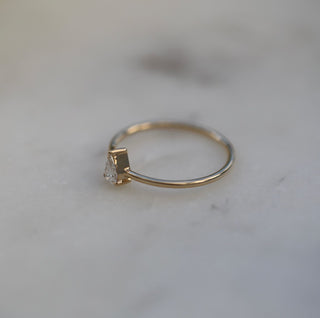 0.20 CT Pear Solitaire CVD F/VVS1 Diamond Engagement Ring - violetjewels