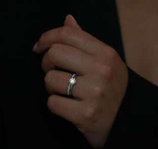 0.50 CT Round Solitaire CVD G/VVS2Diamond Engagement Ring - violetjewels