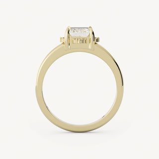 1.75 CT - 3.50 CT Emerald Cluster Diamond Engagement Ring