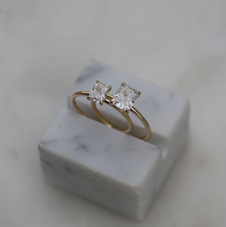 1.53 CT Radiant Solitaire CVD E/VVS2 Diamond Engagement Ring - violetjewels