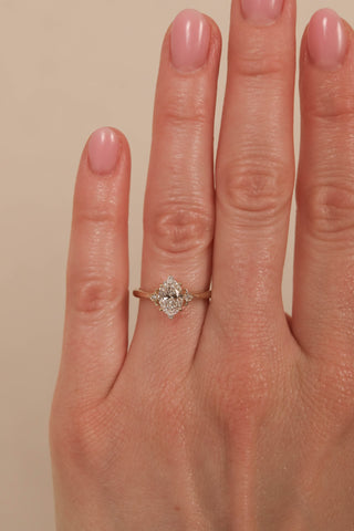 1.0 CT - 3.0 CT Oval Cluster Engagement Ring