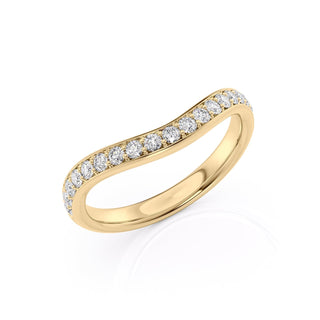 Round diamond pavé wedding band – timeless elegance with continuous sparkle