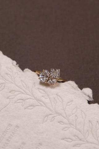 1.6 TCW Oval, Cushion, Marquise Three Stone Engagement Ring