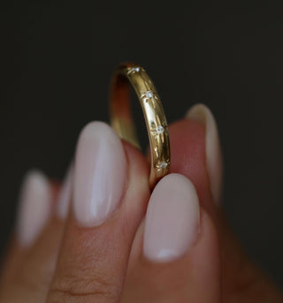 0.10 CT Round Flush Setting CVD EF/VS Diamond Wedding Band - Specially reserved for kariann