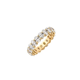 4.0 TCW Oval Diamond Eternity Wedding Band