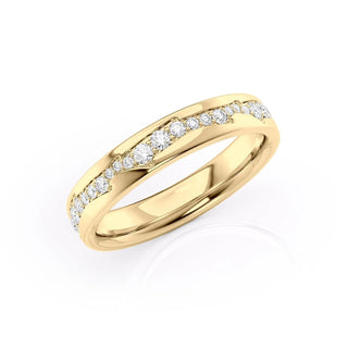 Twig wedding band with round diamonds – elegant, organic design inspired by nature