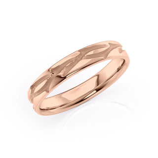 Classic plain wedding band with polished finish – simple and timeless design