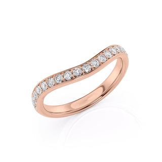Round diamond pavé wedding band – timeless elegance with continuous sparkle