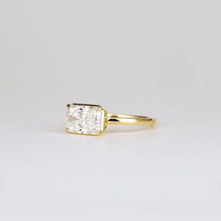 1.0 -3.0 CT Radiant  Lab Grown Diamond Unique Engagement ring