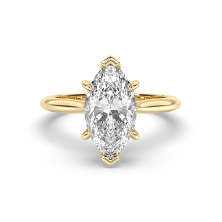 1.0-3.0 CT Marquise Diamond Solitaire Engagement Ring