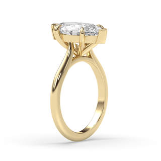 1.0-3.0 CT Marquise Diamond Solitaire Engagement Ring