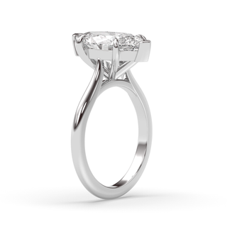 1.0-3.0 CT Marquise Diamond Solitaire Engagement Ring