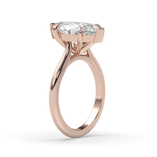 1.0-3.0 CT Marquise Diamond Solitaire Engagement Ring