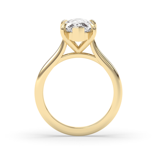 1.0-3.0 CT Marquise Diamond Solitaire Engagement Ring