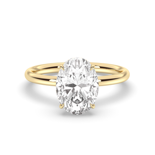 1.0-3.0 CT Oval Diamond Engagement Ring